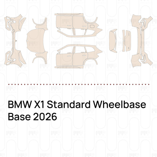 PPF prédécoupé BMW X1 Standard Wheelbase Base 2026