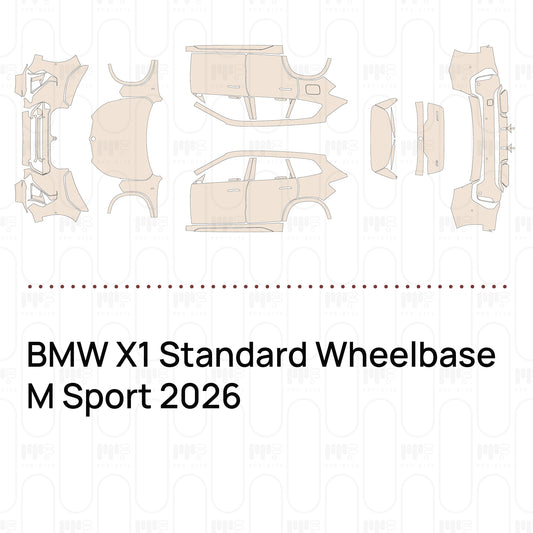 PPF prédécoupé BMW X1 Standard Wheelbase M Sport 2026