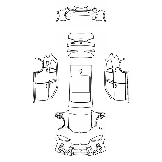 Pre-Cut PPF BMW X3 Standard Wheelbase X3 M 2023 - PPF-Kits