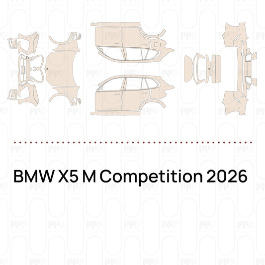 PPF prédécoupé BMW X5 M Competition 2026