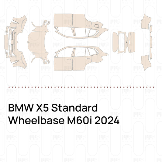 PPF prédécoupé BMW X5 Standard Wheelbase M60i 2024