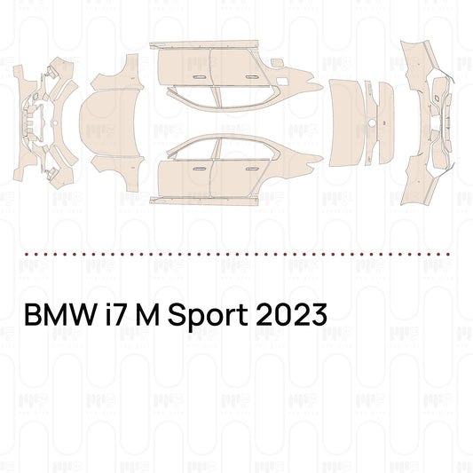 PPF prédécoupé BMW i7 M Sport 2023