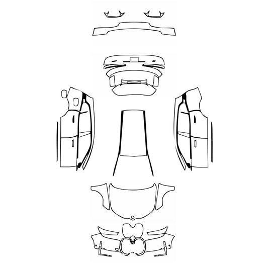 Pre-Cut PPF BMW iX Shadowline 2022 - PPF-Kits