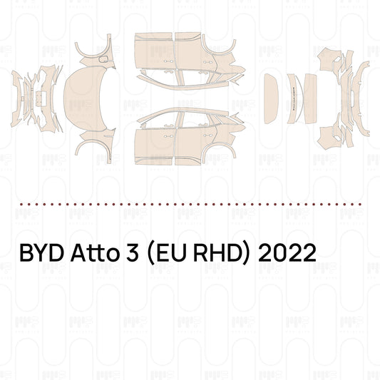 PPF prédécoupé BYD Atto 3 (EU RHD) 2022