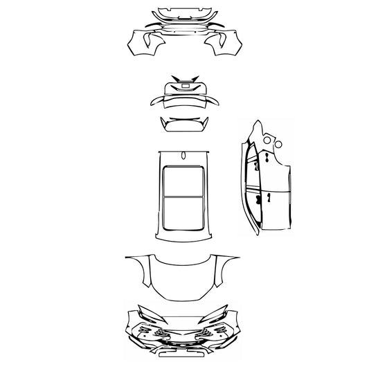 Pre-Cut PPF BYD Song Plus DM-i 2025 - PPF-Kits