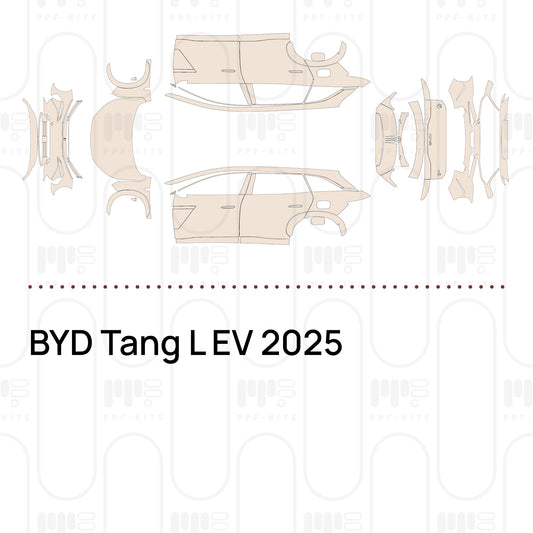BYD Tang L EV 2025 – Film de protection PPF prédécoupé