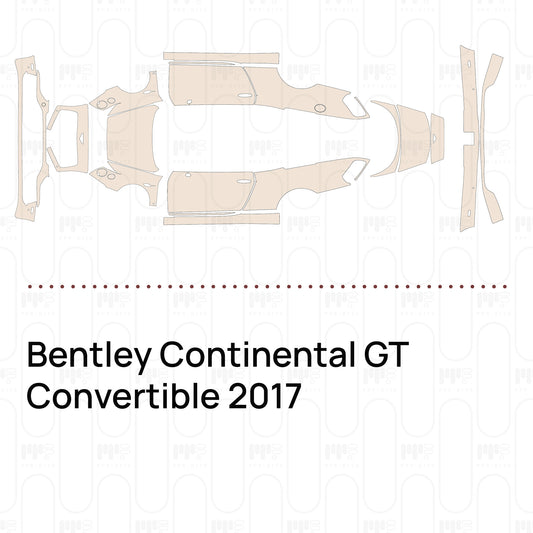 PPF prédécoupé Bentley Continental GT Convertible 2017
