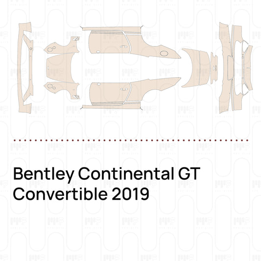 PPF prédécoupé Bentley Continental GT Convertible 2019