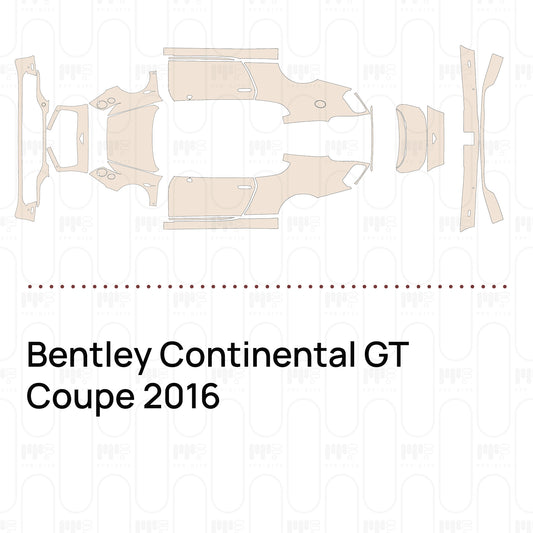 PPF prédécoupé Bentley Continental GT Coupe 2016