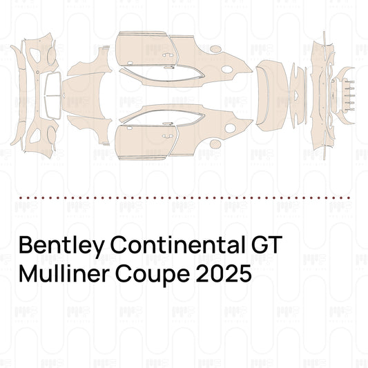 PPF prédécoupé Bentley Continental GT Mulliner Coupe 2025