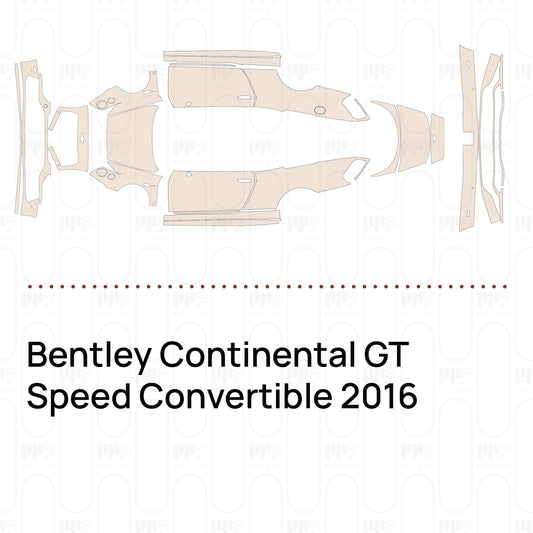 PPF prédécoupé Bentley Continental GT Speed Convertible 2016