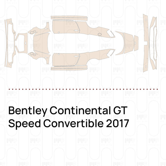 PPF prédécoupé Bentley Continental GT Speed Convertible 2017