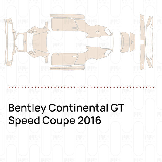 PPF prédécoupé Bentley Continental GT Speed Coupe 2016