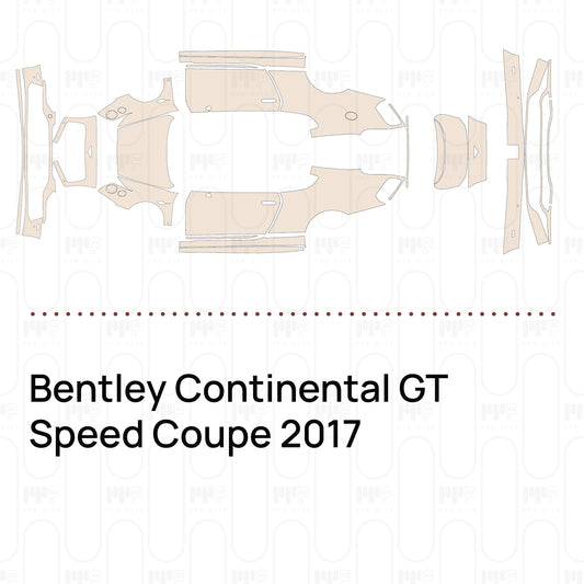 PPF prédécoupé Bentley Continental GT Speed Coupe 2017