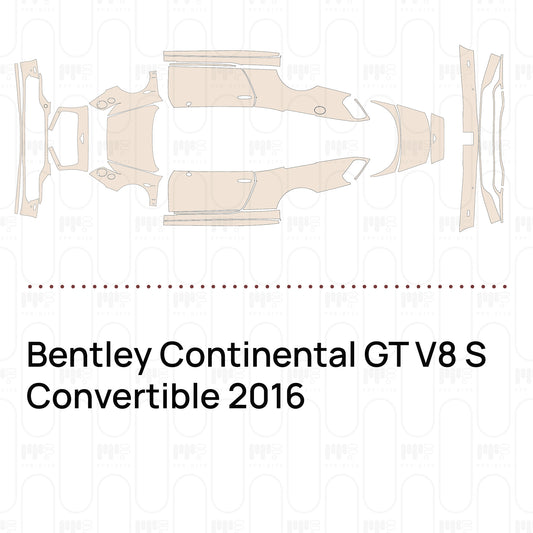 PPF prédécoupé Bentley Continental GT V8 S Convertible 2016