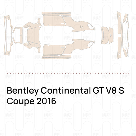 PPF prédécoupé Bentley Continental GT V8 S Coupe 2016