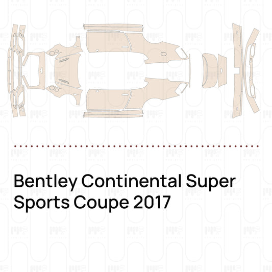 PPF prédécoupé Bentley Continental Super Sports Coupe 2017