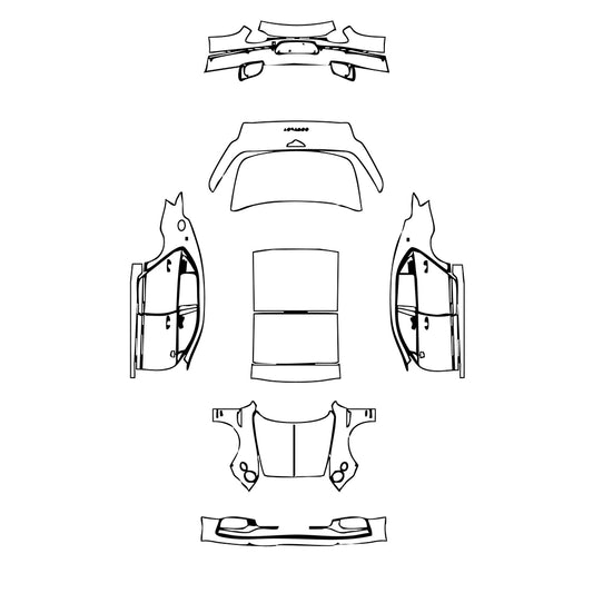 Pre-Cut PPF Bentley Flying Spur W12 2021 - PPF-Kits