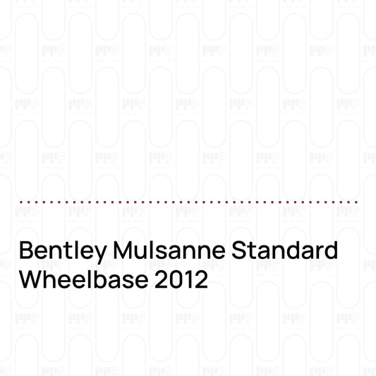 PPF prédécoupé Bentley Mulsanne Standard Wheelbase 2012