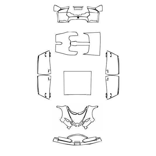 Pre-Cut PPF Bugatti Chiron Chiron Sport 2020 - PPF-Kits