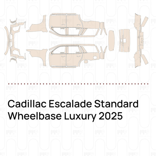 PPF prédécoupé Cadillac Escalade Standard Wheelbase Luxury 2025
