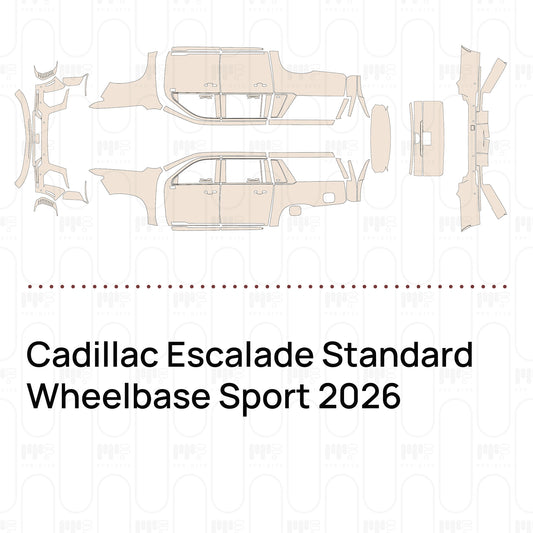 PPF prédécoupé Cadillac Escalade Standard Wheelbase Sport 2026