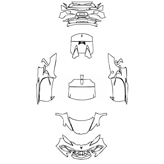 Pre-Cut PPF Chevrolet Corvette Stingray Convertible 2021 - PPF-Kits