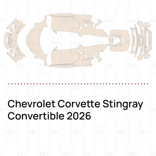 PPF prédécoupé Chevrolet Corvette Stingray Convertible 2026