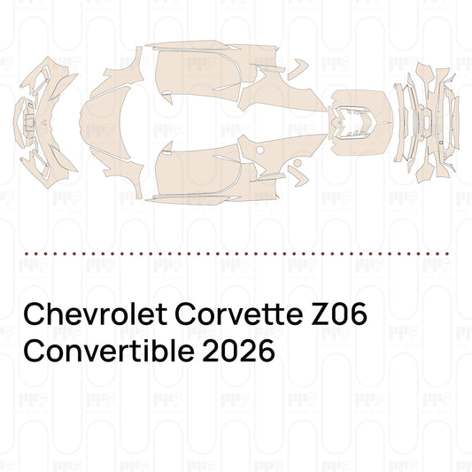 PPF prédécoupé Chevrolet Corvette Z06 Convertible 2026