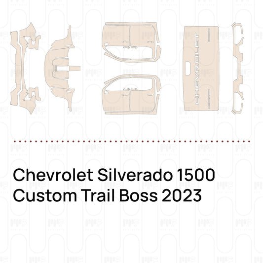 PPF prédécoupé Chevrolet Silverado 1500 Custom Trail Boss 2023
