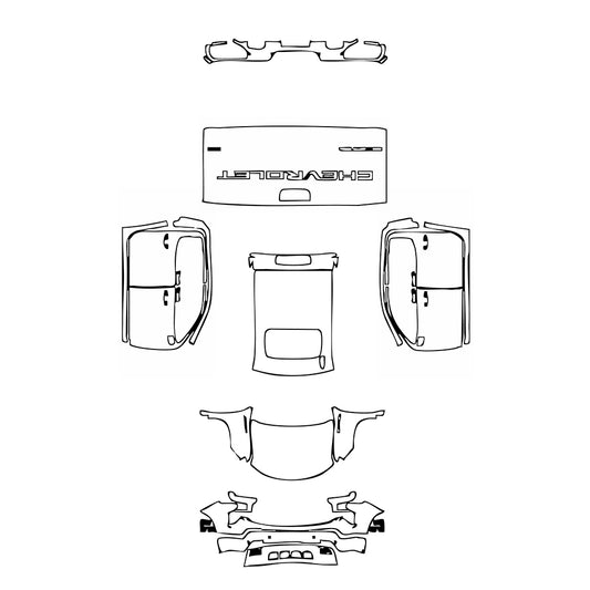 Pre-Cut PPF Chevrolet Silverado 1500 LTZ 2022 - PPF-Kits