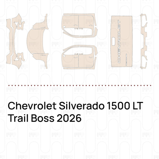 PPF prédécoupé Chevrolet Silverado 1500 LT Trail Boss 2026