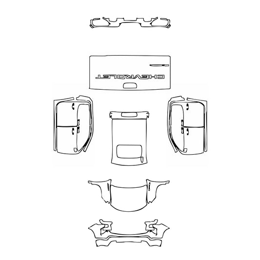 Pre-Cut PPF Chevrolet Silverado 1500 WT 2022 - PPF-Kits