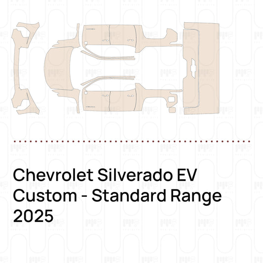 PPF prédécoupé Chevrolet Silverado EV Custom - Standard Range 2025