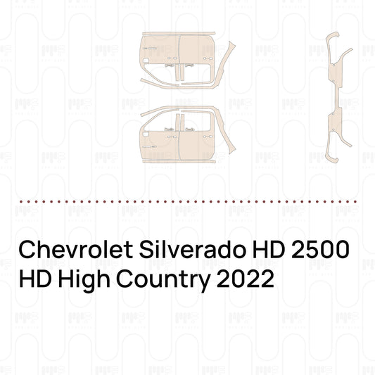 PPF prédécoupé Chevrolet Silverado HD 2500 HD High Country 2022