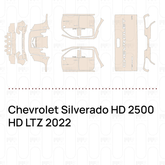 PPF prédécoupé Chevrolet Silverado HD 2500 HD LTZ 2022