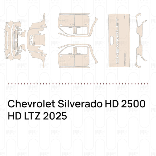 PPF prédécoupé Chevrolet Silverado HD 2500 HD LTZ 2025