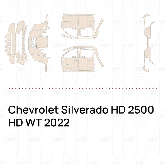 PPF prédécoupé Chevrolet Silverado HD 2500 HD WT 2022
