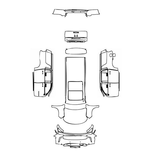 Pre-Cut PPF Chevrolet Suburban RST 2024 - PPF-Kits