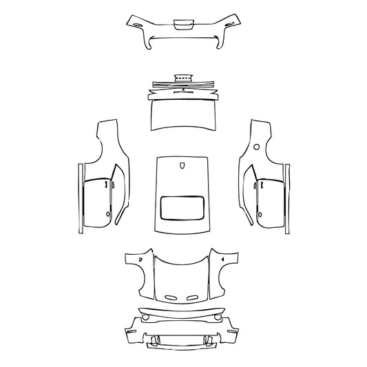 Pre-Cut PPF Dodge Challenger Standard body SRT HELLCAT 2023 - PPF-Kits