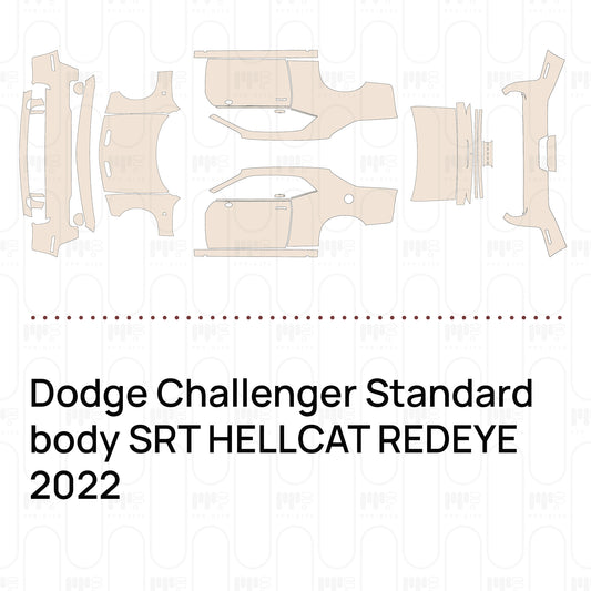 PPF prédécoupé Dodge Challenger Standard body SRT HELLCAT REDEYE 2022