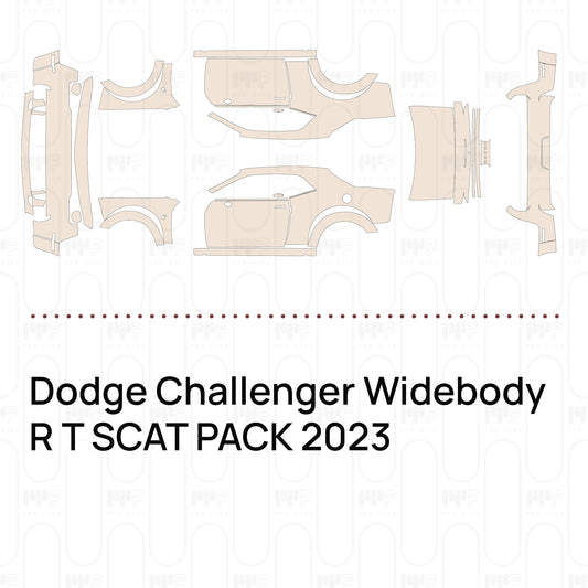 PPF prédécoupé Dodge Challenger Widebody R T SCAT PACK 2023