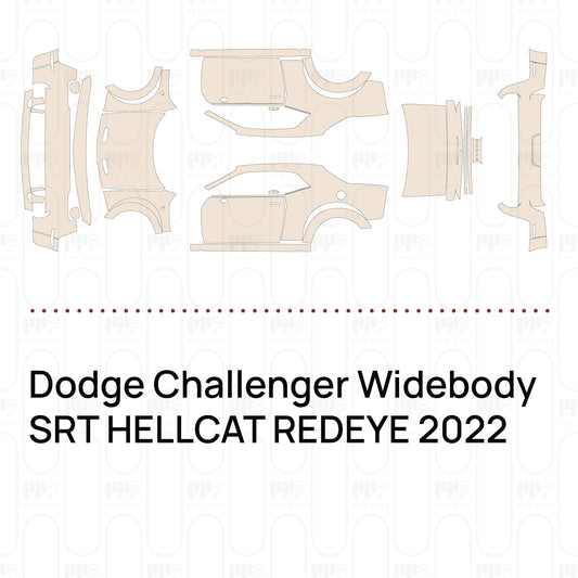 PPF prédécoupé Dodge Challenger Widebody SRT HELLCAT REDEYE 2022