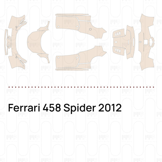 PPF prédécoupé Ferrari 458 Spider 2012