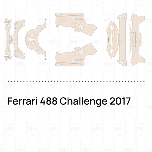 PPF prédécoupé Ferrari 488 Challenge 2017