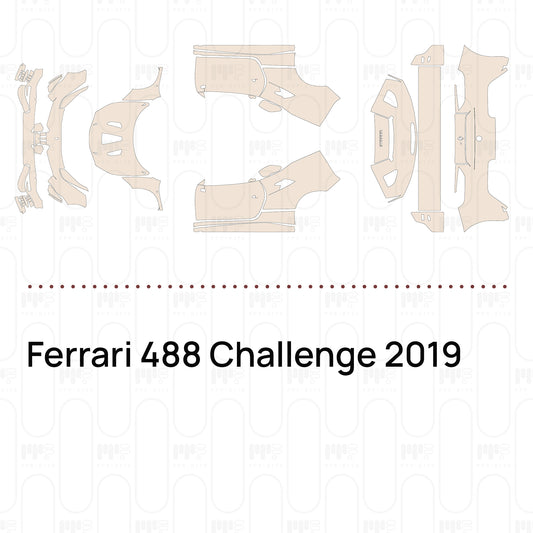 PPF prédécoupé Ferrari 488 Challenge 2019