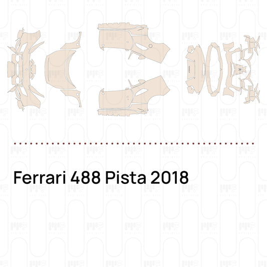 PPF prédécoupé Ferrari 488 Pista 2018