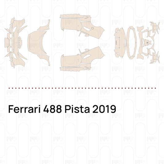 PPF prédécoupé Ferrari 488 Pista 2019