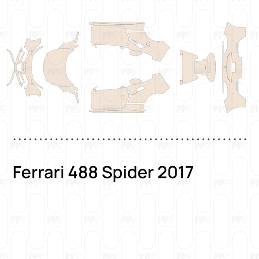 PPF prédécoupé Ferrari 488 Spider 2017