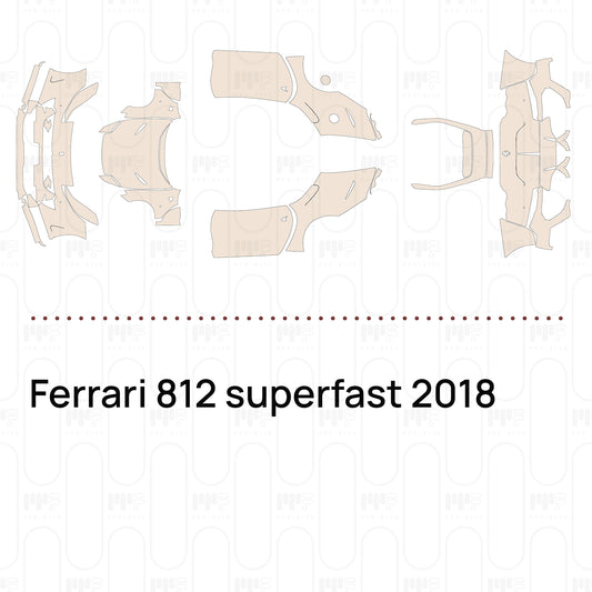 PPF prédécoupé Ferrari 812 superfast 2018